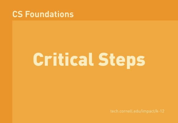 Critical Steps - CS Foundations